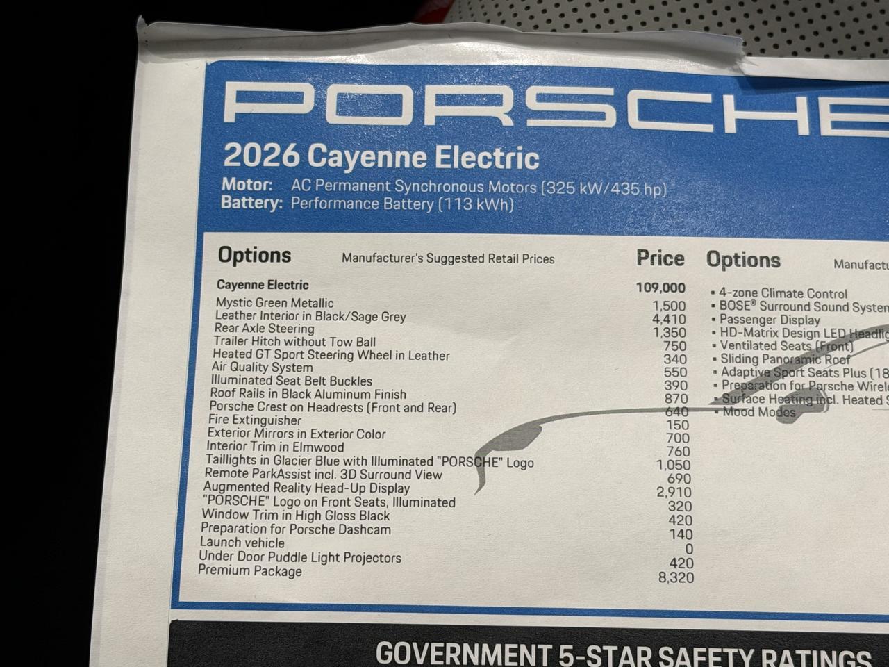 2026 Porsche Cayenne Electric Newark DE
