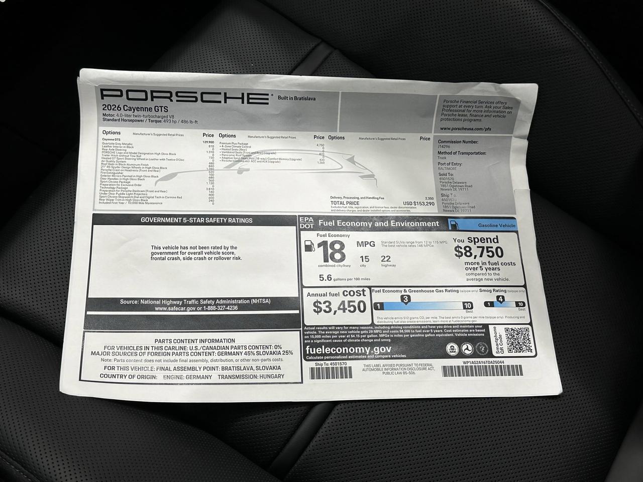 2026 Porsche Cayenne GTS Newark DE