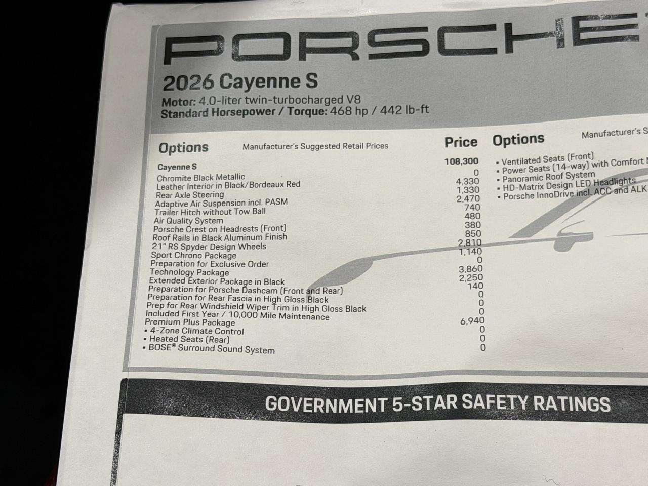 2026 Porsche Cayenne S Newark DE