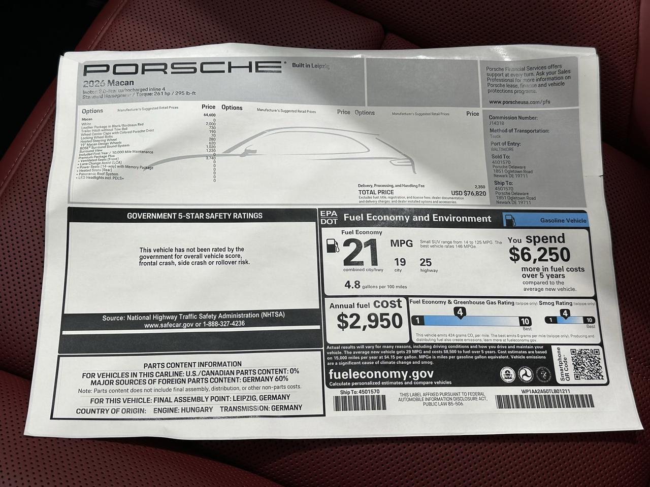 2026 Porsche Macan Newark DE