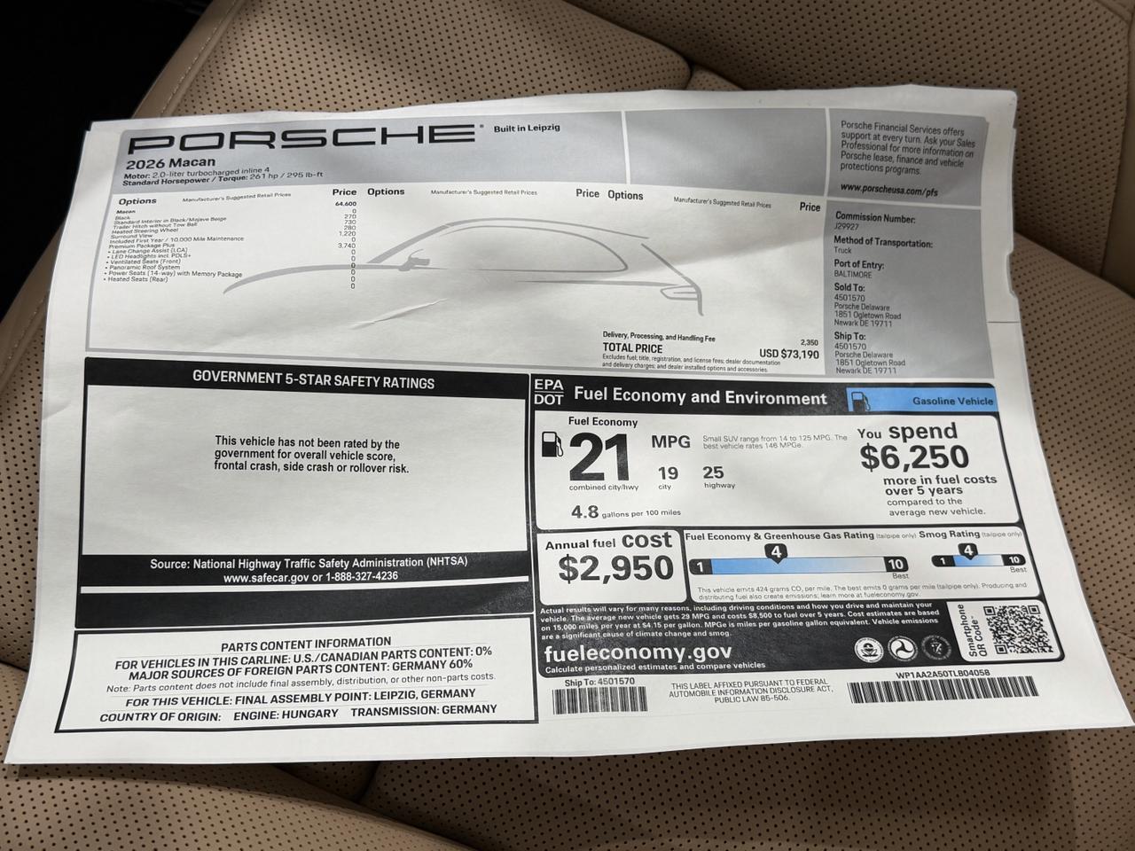 2026 Porsche Macan Newark DE