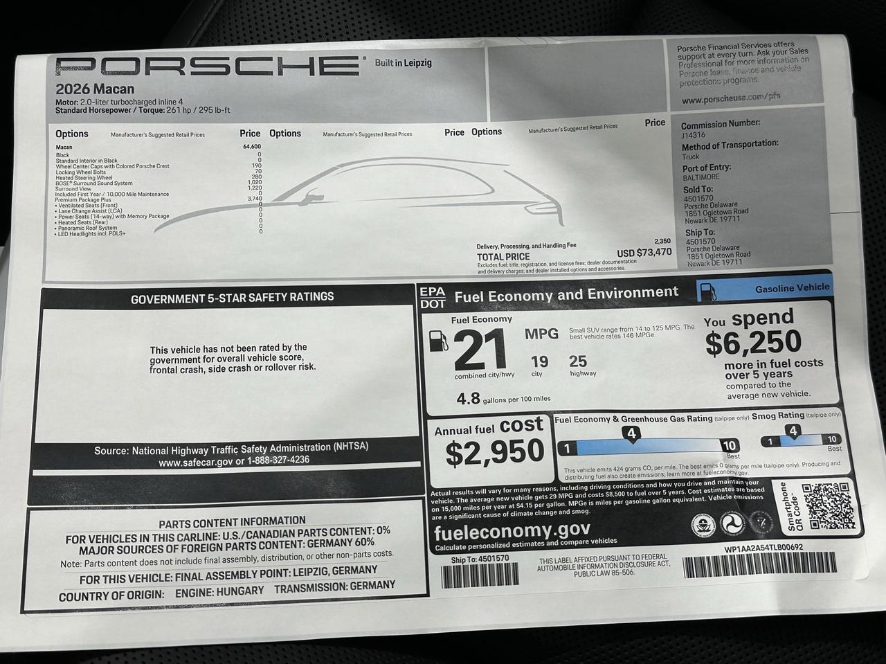 2026 Porsche Macan Newark DE