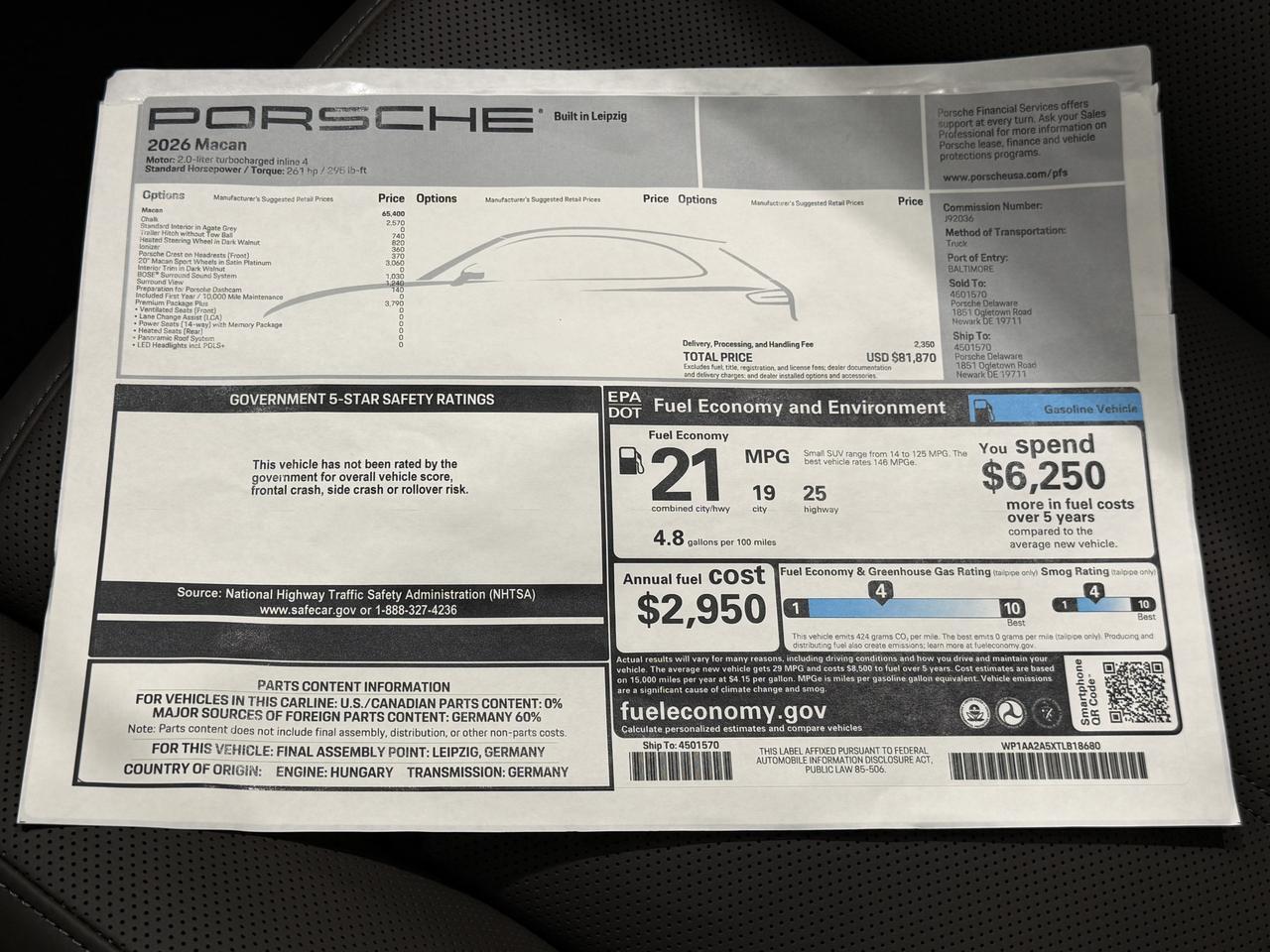 2026 Porsche Macan Newark DE