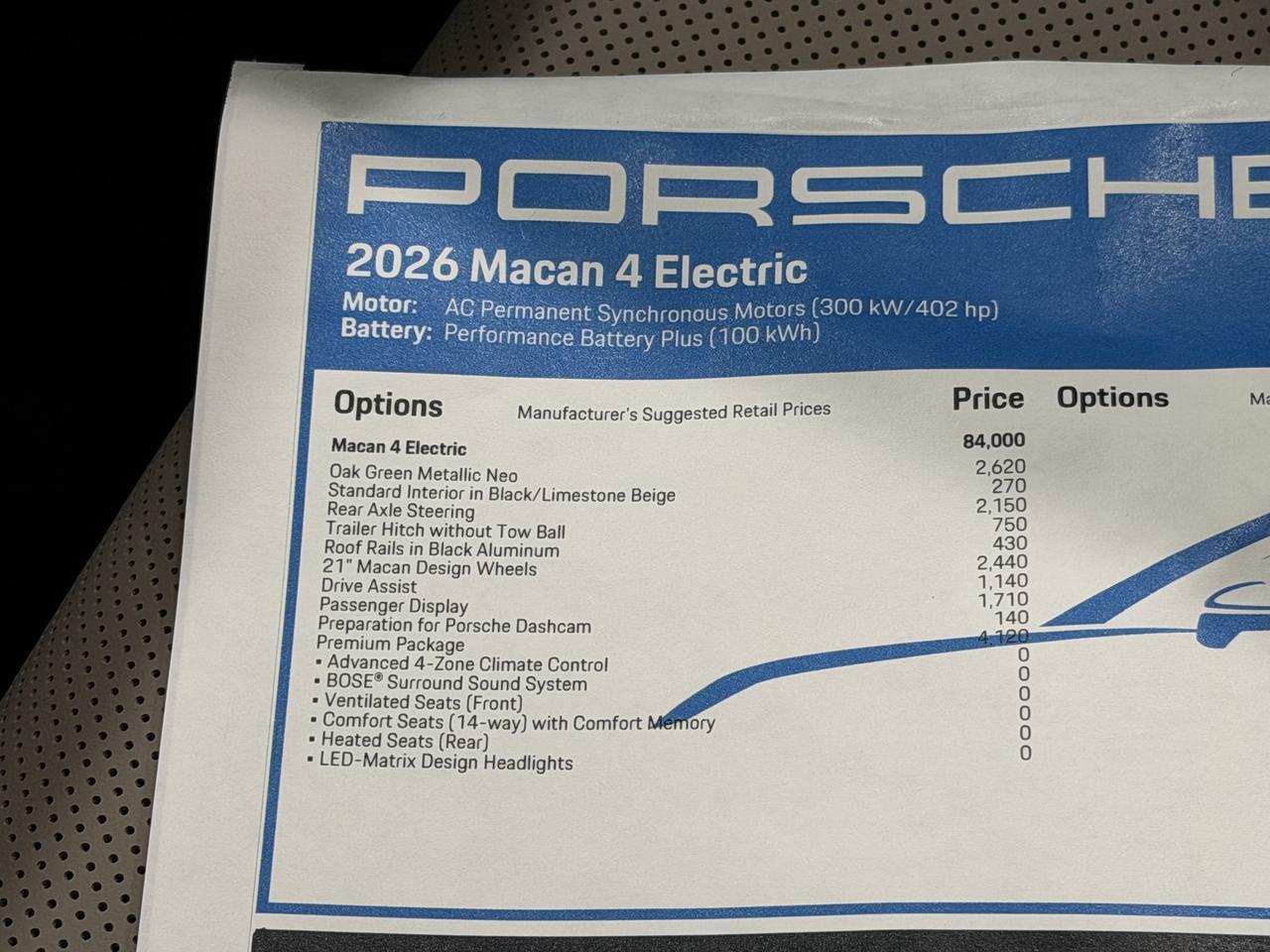 2026 Porsche Macan Electric 4 Newark DE