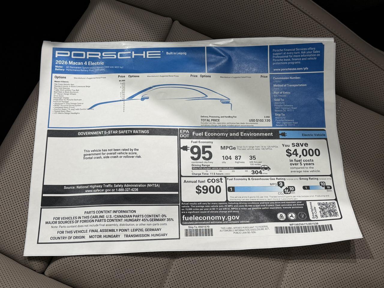 2026 Porsche Macan Electric 4 Newark DE