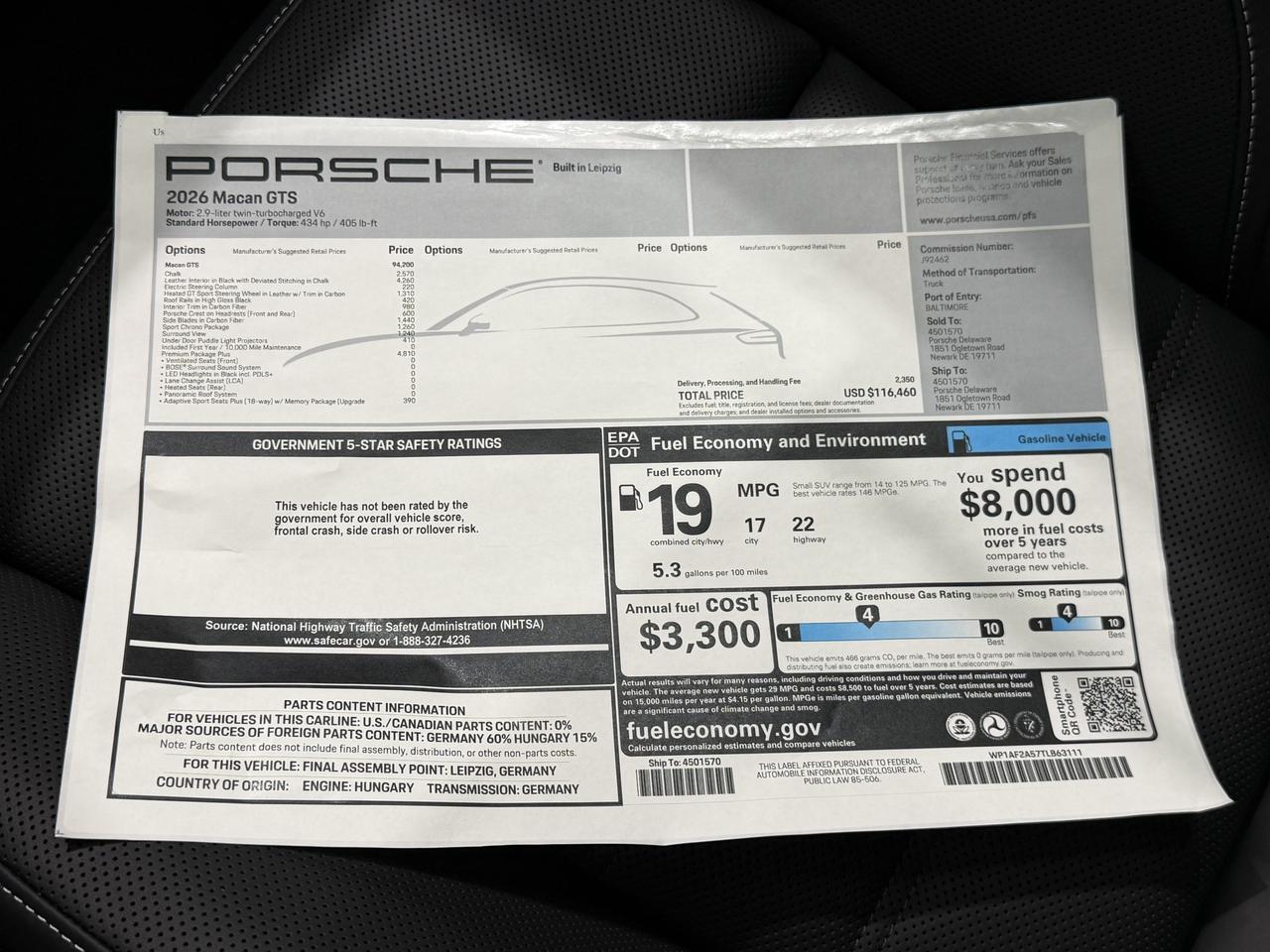2026 Porsche Macan GTS Newark DE