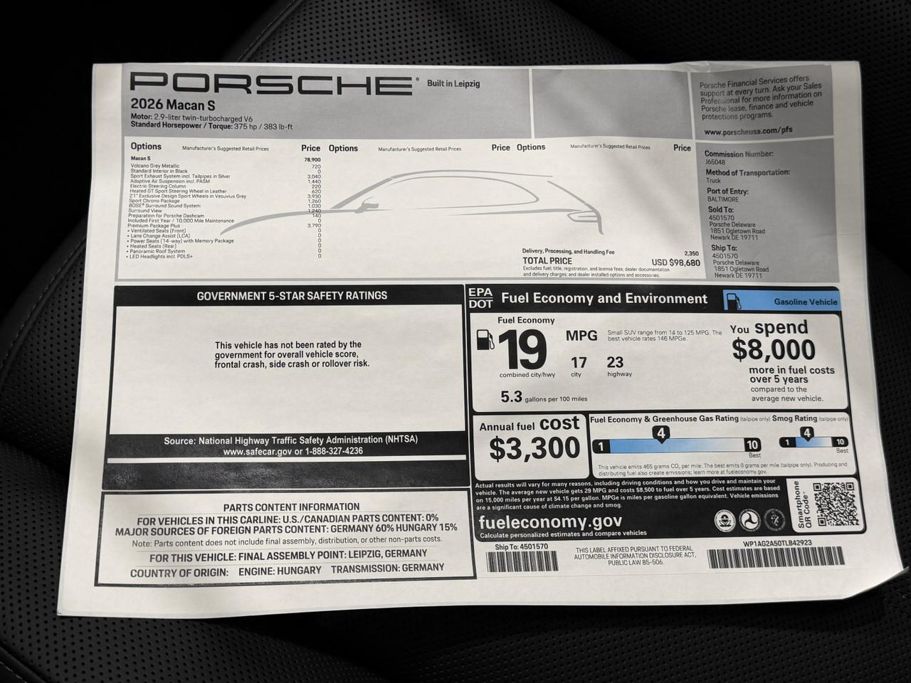 2026 Porsche Macan S Newark DE