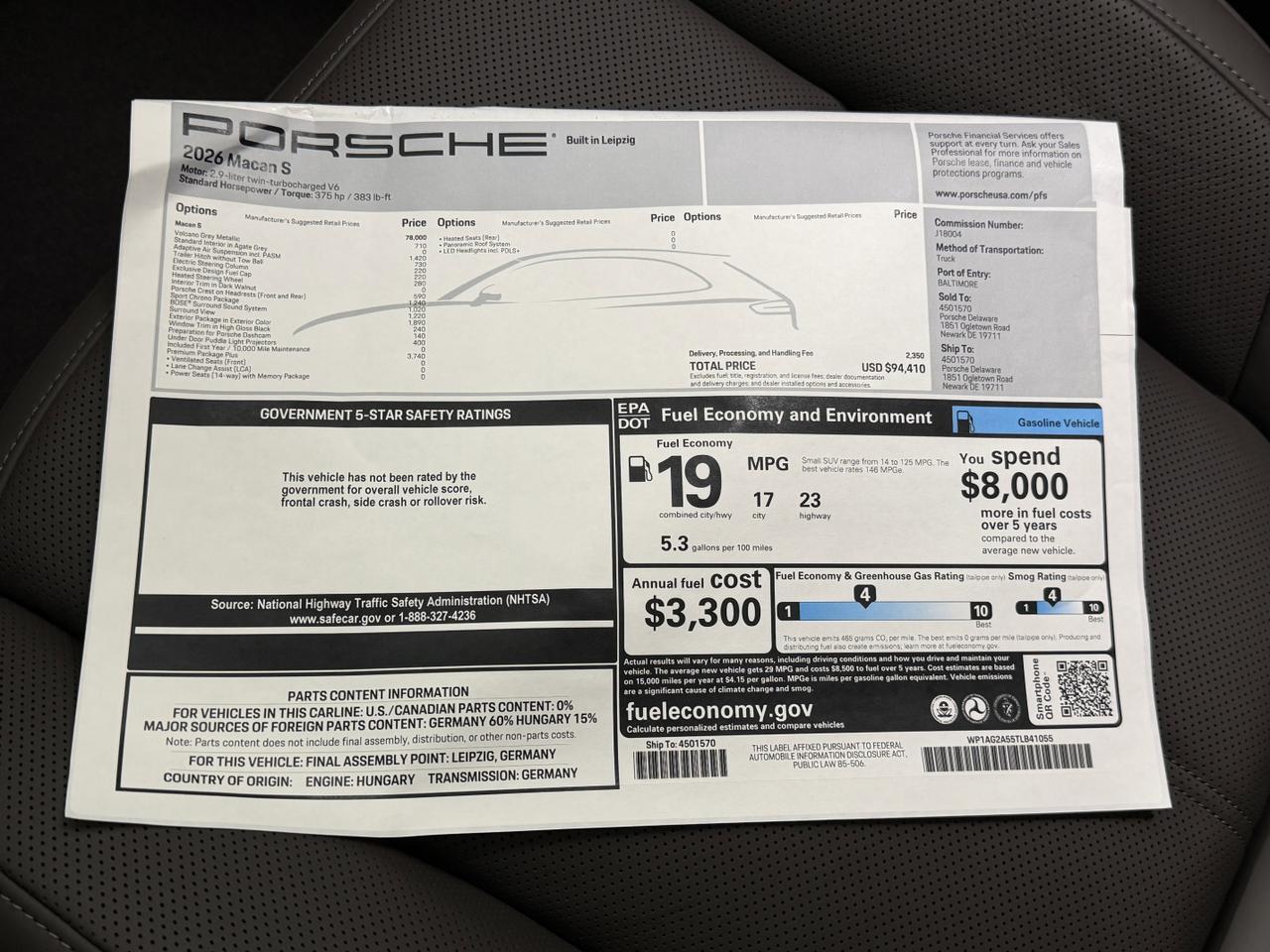 2026 Porsche Macan S Newark DE