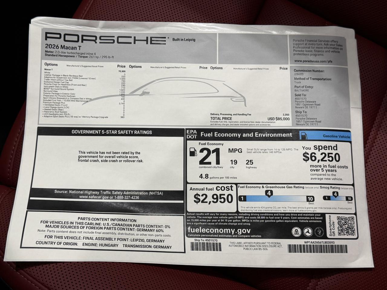 2026 Porsche Macan T Newark DE