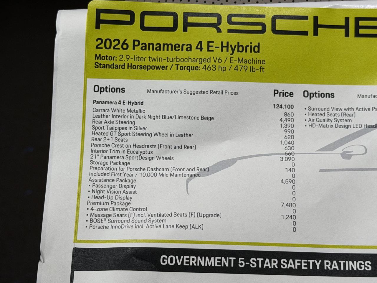 2026 Porsche Panamera 4 E-Hybrid Newark DE