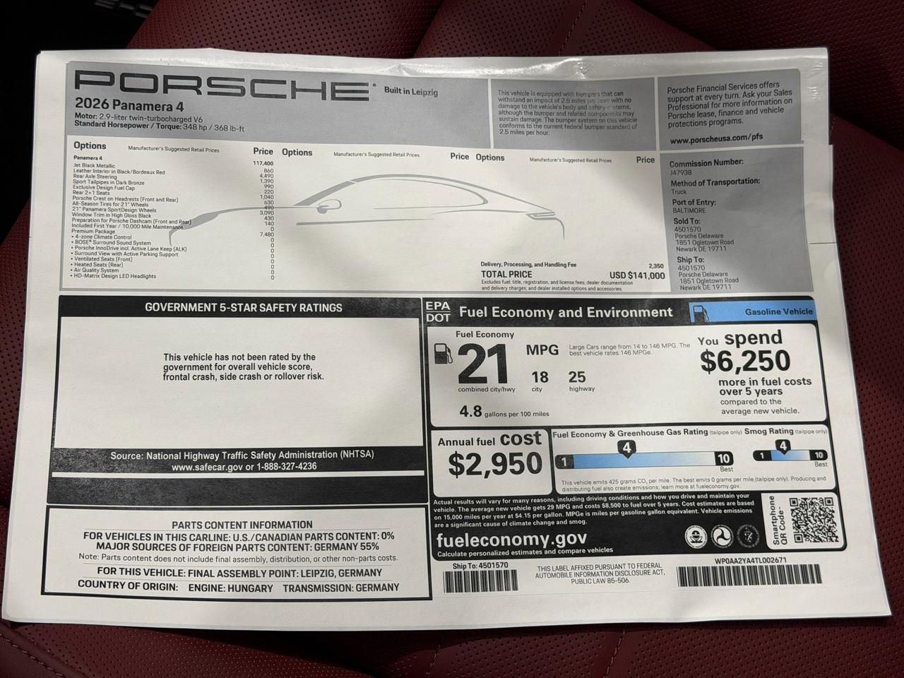 2026 Porsche Panamera 4 Newark DE