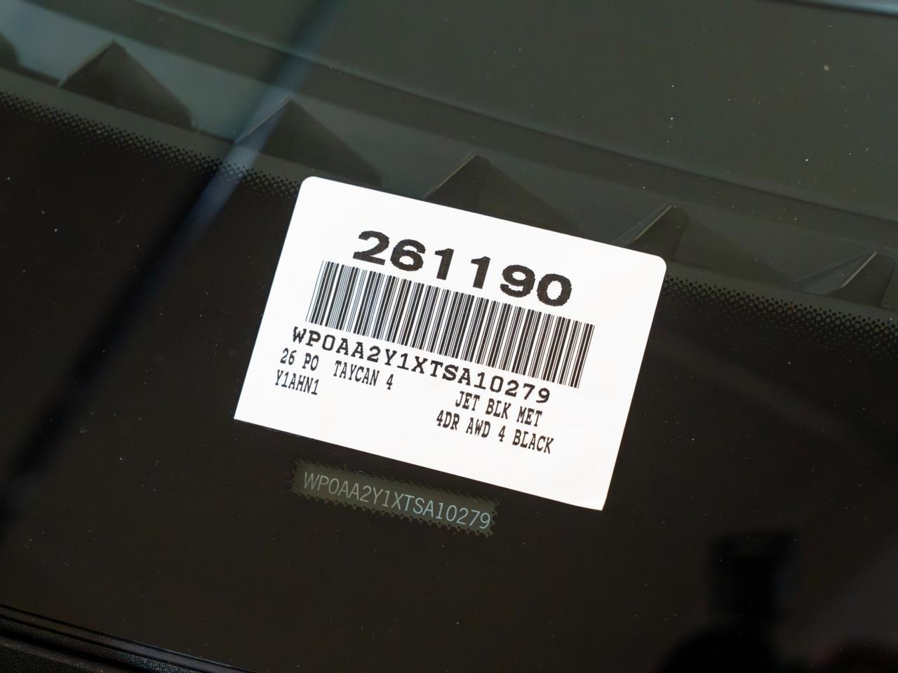 2026 Porsche Taycan 4 Black Edition Pompano Beach FL