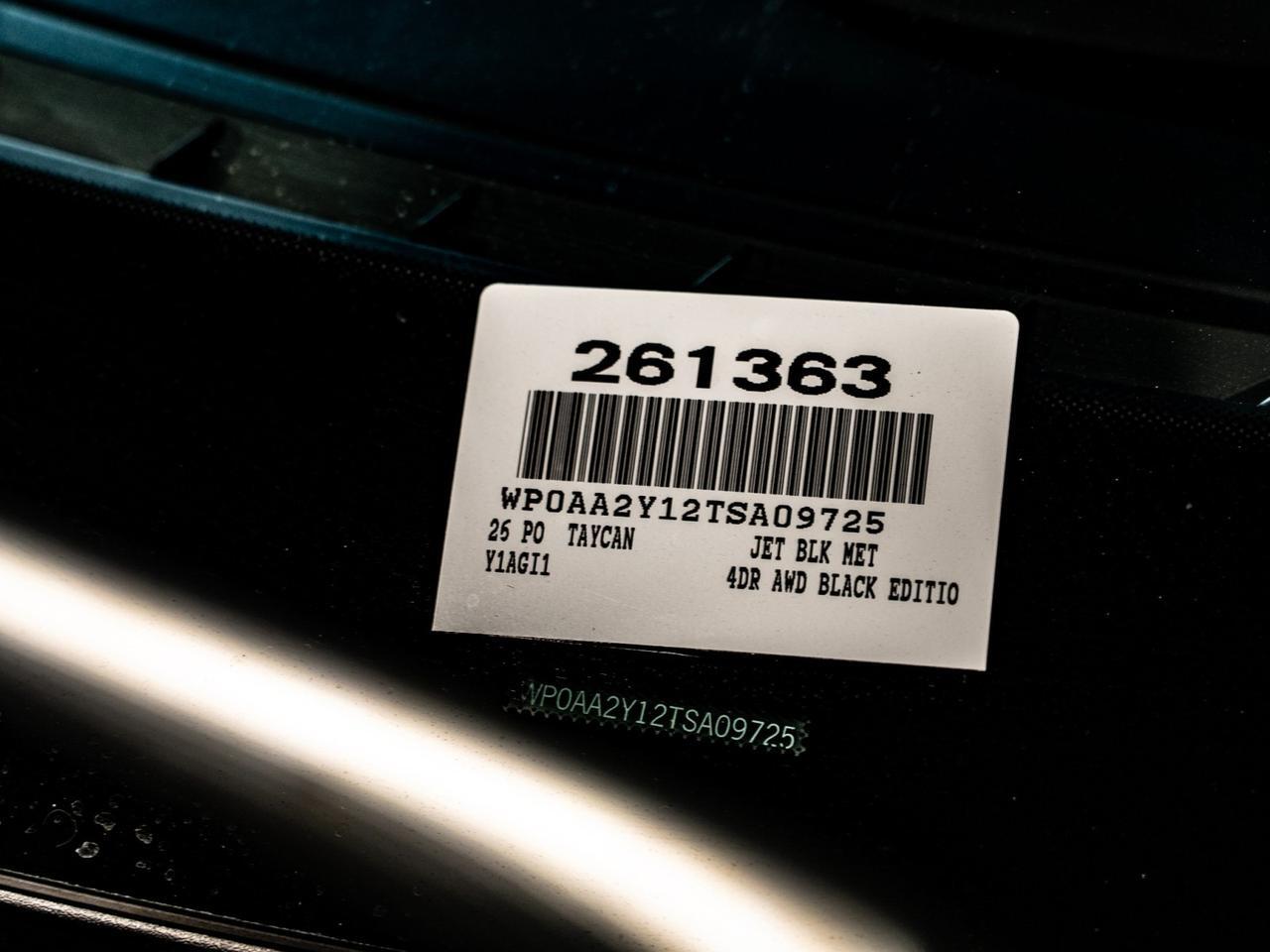 2026 Porsche Taycan Black Edition Pompano Beach FL