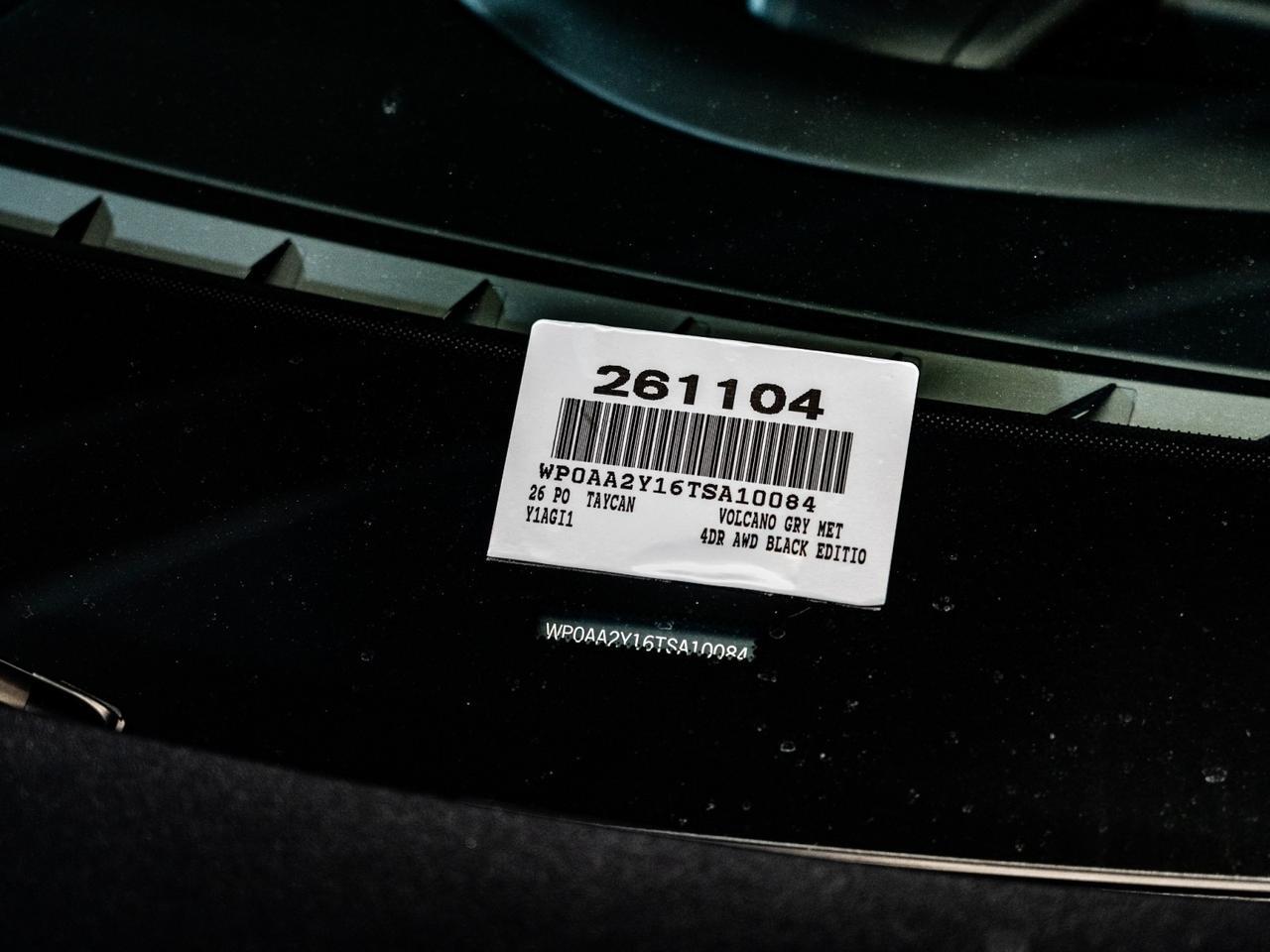 2026 Porsche Taycan Black Edition Pompano Beach FL
