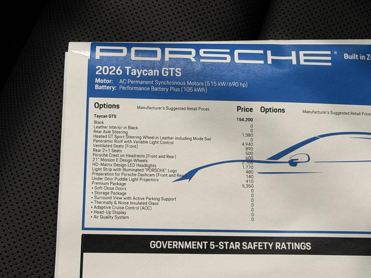 2026 Porsche Taycan Gts Newark DE