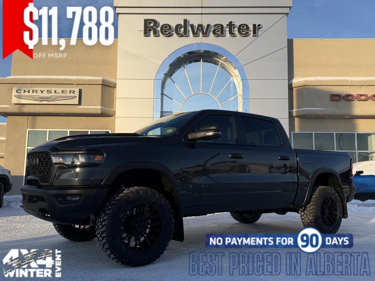2026 Ram 1500 4x4 Rebel | Rig Ready RAM | BLUEDUDE | Twin-Turbo | NAV | Alpine | 12Inch Touchscreen