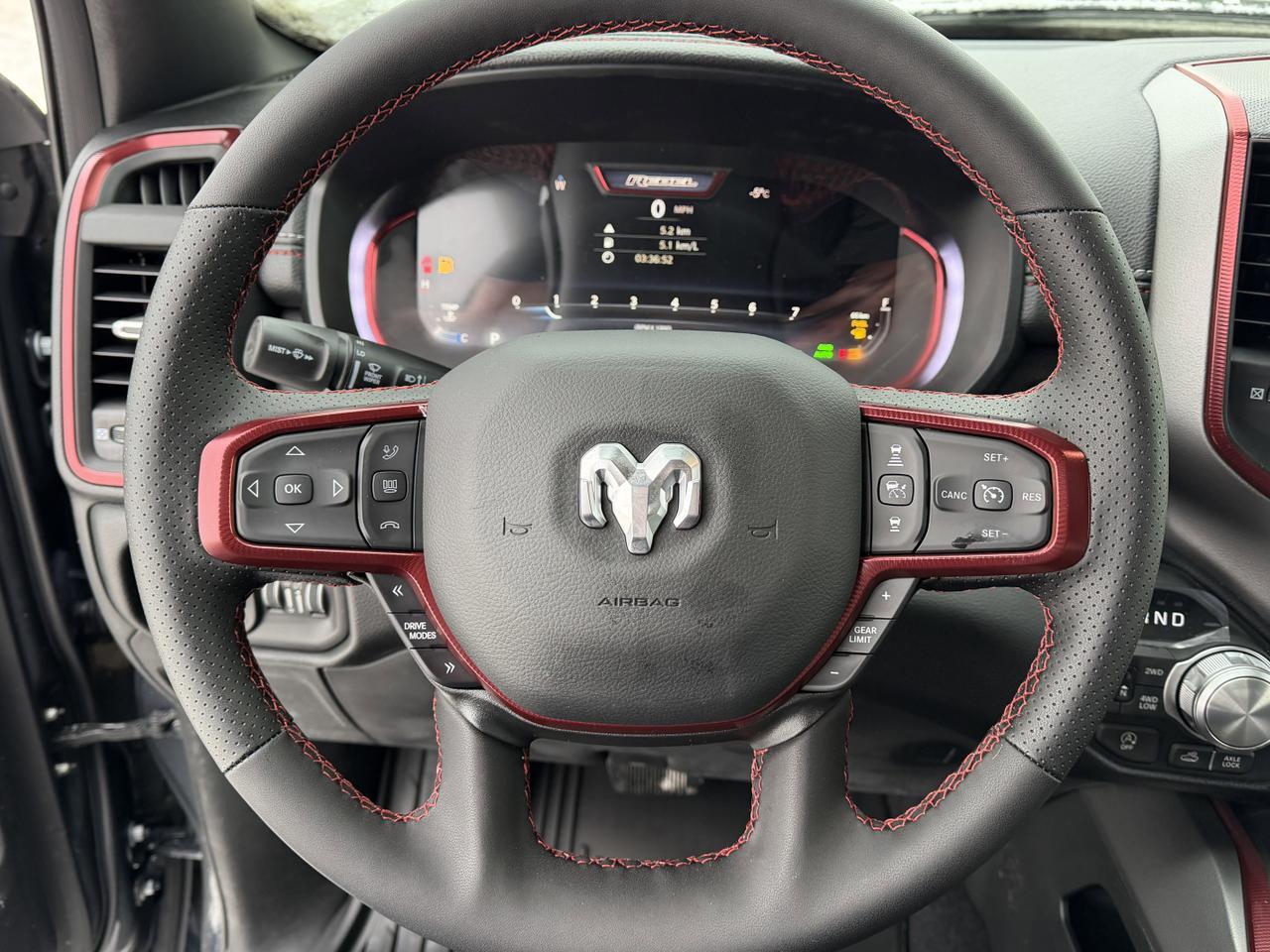 2026 Ram 1500 4x4 Rebel | Rig Ready RAM | BLUEDUDE | Twin-Turbo | NAV | Alpine | 12Inch Touchscreen Redwater AB