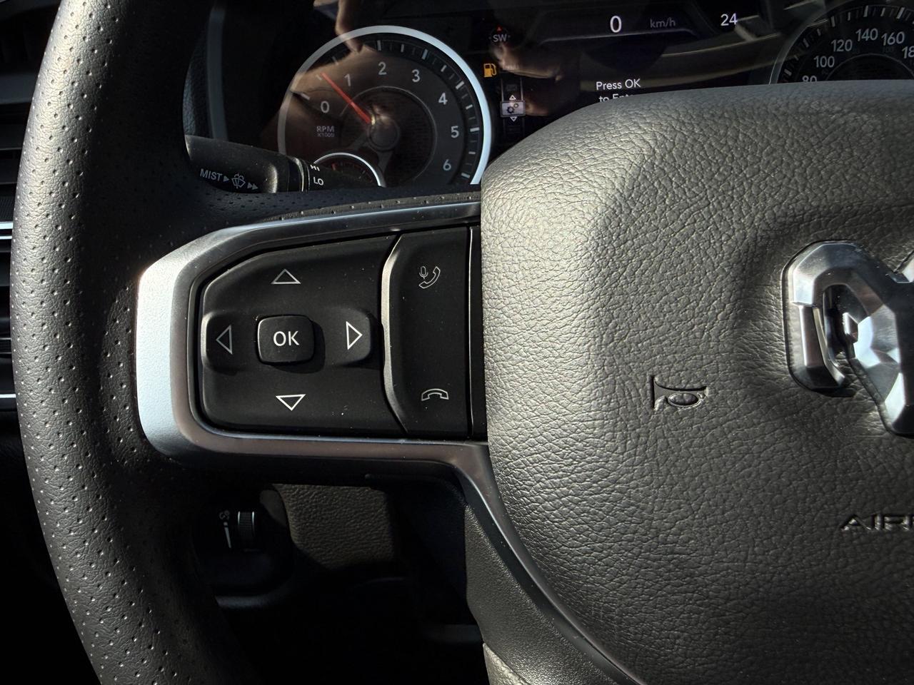 2026 Ram 1500 Express Black Edition Crew Cab 4x4 | 3L Turbo | Serrano Green | Backup Camera | Touchscreen Redwater AB