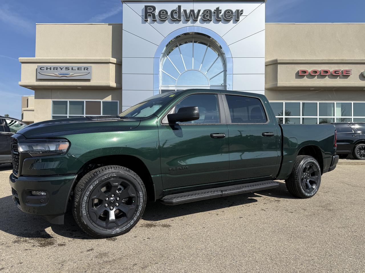 2026 Ram 1500 Express Black Edition Crew Cab 4x4 | 3L Turbo | Serrano Green | Backup Camera | Touchscreen