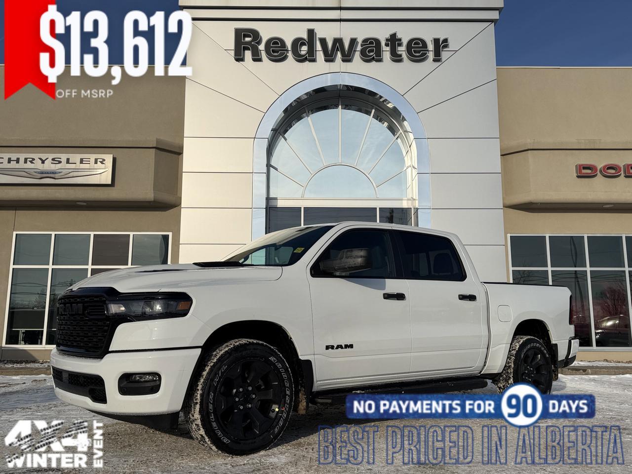 2026 Ram 1500 Express Crew Cab 4x4 | 3L Hurricane | 20IN Wheels | Side Steps | Remote Start | Backup Camera