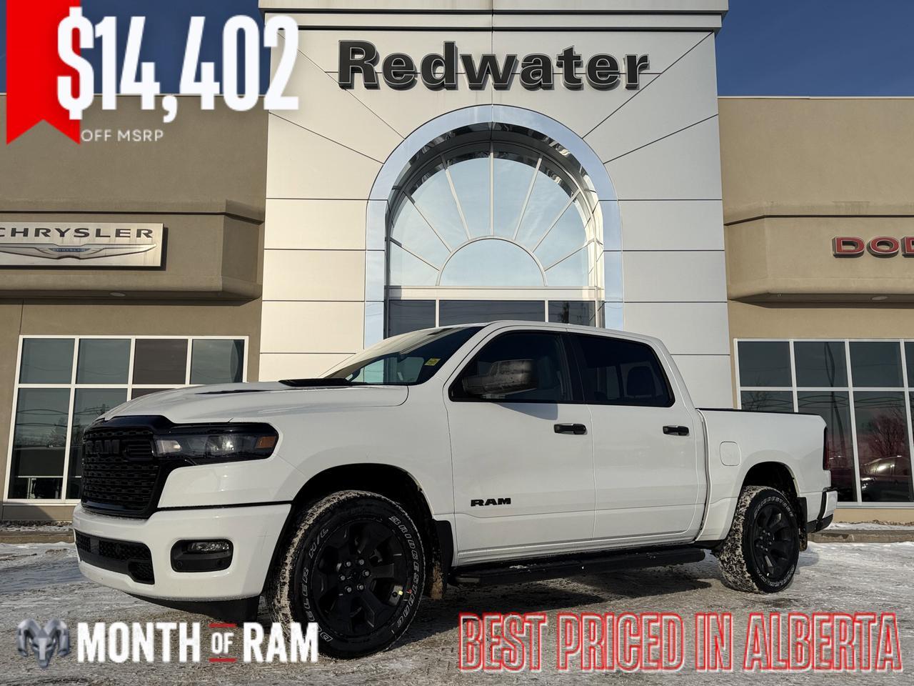 2026 Ram 1500 Express Crew Cab 4x4 | 3L Hurricane | 20IN Wheels | Side Steps | Remote Start | Backup Camera