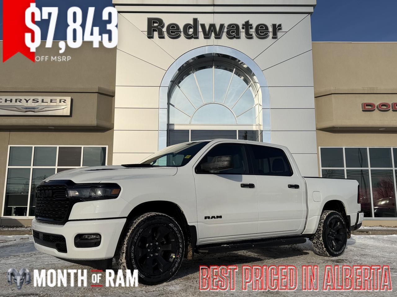 2026 Ram 1500 Express Crew Cab 4x4 | 3L Hurricane | 20IN Wheels | Side Steps | Remote Start | Backup Camera