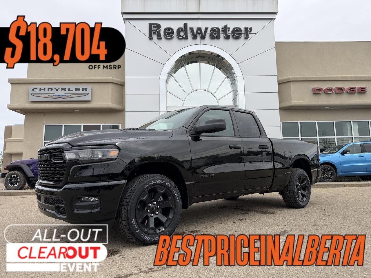 2026 Ram 1500 Express Quad Cab 4x4 | V6 | 20IN Wheels | Remote Start | Backup Camera | Towing Capability