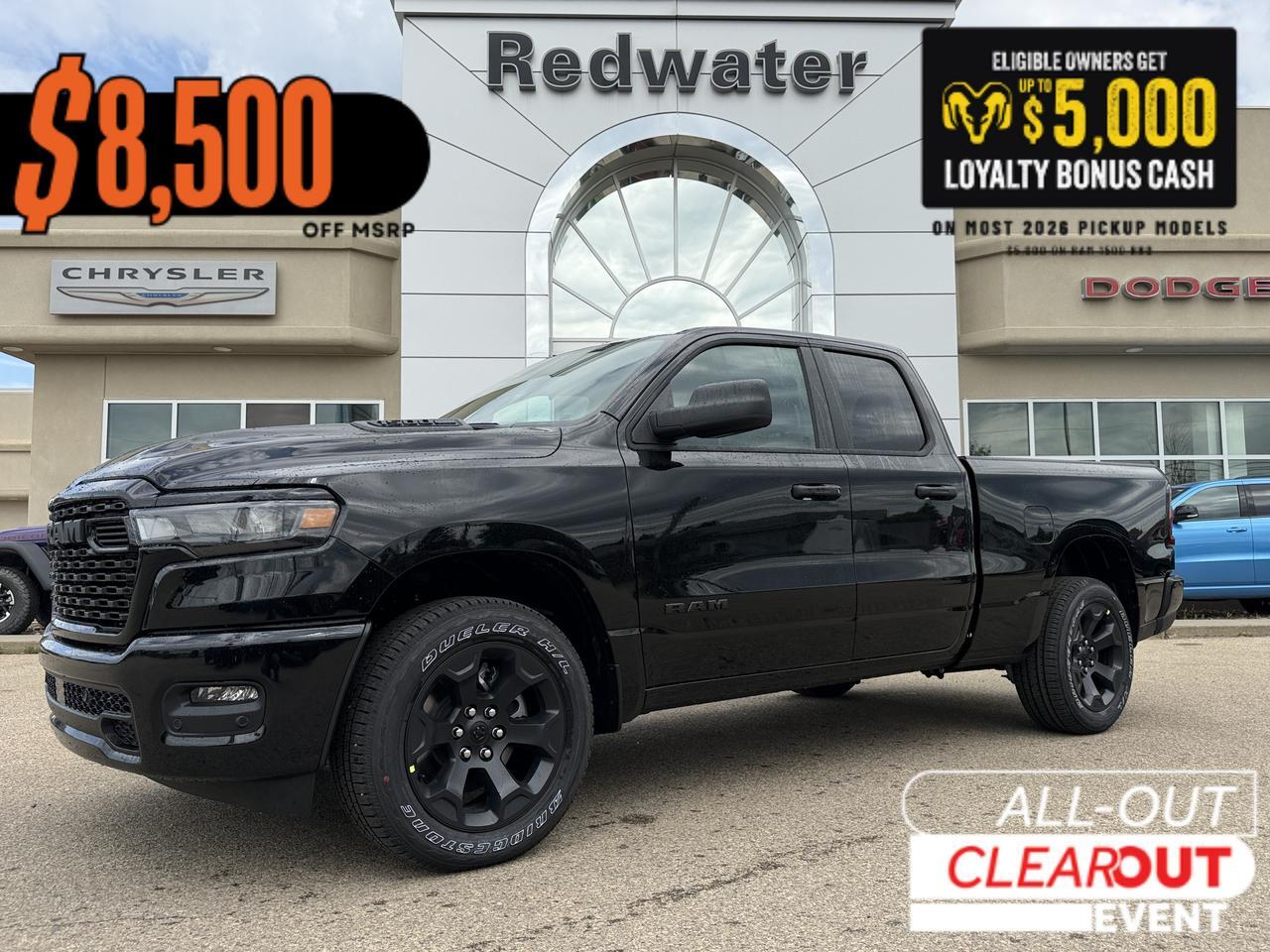 2026 Ram 1500 Express Quad Cab 4x4 | V6 | Touchscreen Display | Backup Camera | Remote Keyless Entry