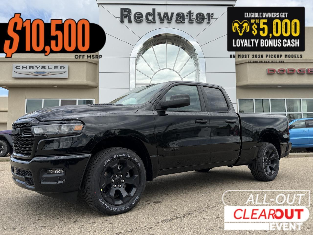 2026 Ram 1500 Express Quad Cab 4x4 | V6 | Touchscreen Display | Backup Camera | Remote Keyless Entry