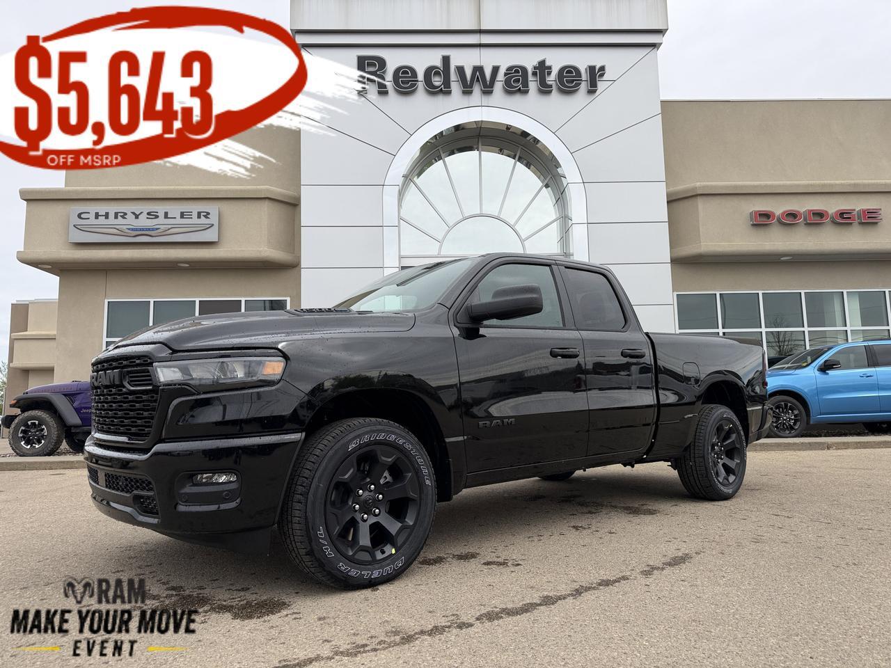 2026 Ram 1500 Express Quad Cab 4x4 | V6 eTorque | 20IN Wheels | Remote Start | Backup Camera | Towing Capability