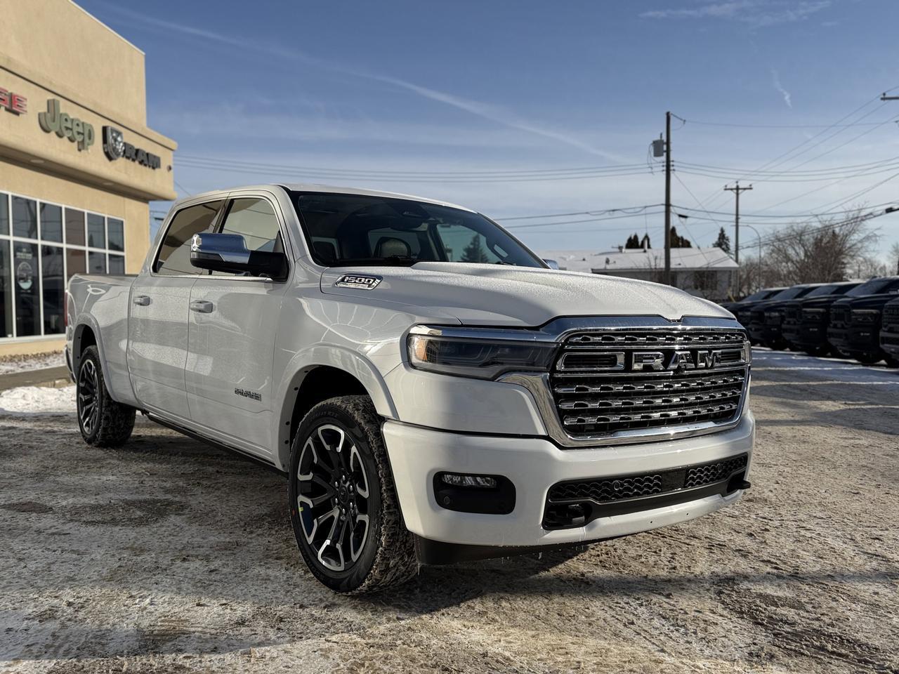 2026 Ram 1500 Limited Longhorn Crew Cab 4x4 | 3L Twin Turbo | NAV | Heated Seats | Backup Camera | Towing Prep Redwater AB