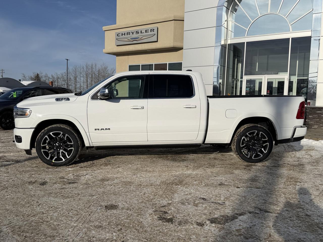 2026 Ram 1500 Limited Longhorn Crew Cab 4x4 | 3L Twin Turbo | NAV | Heated Seats | Backup Camera | Towing Prep Redwater AB