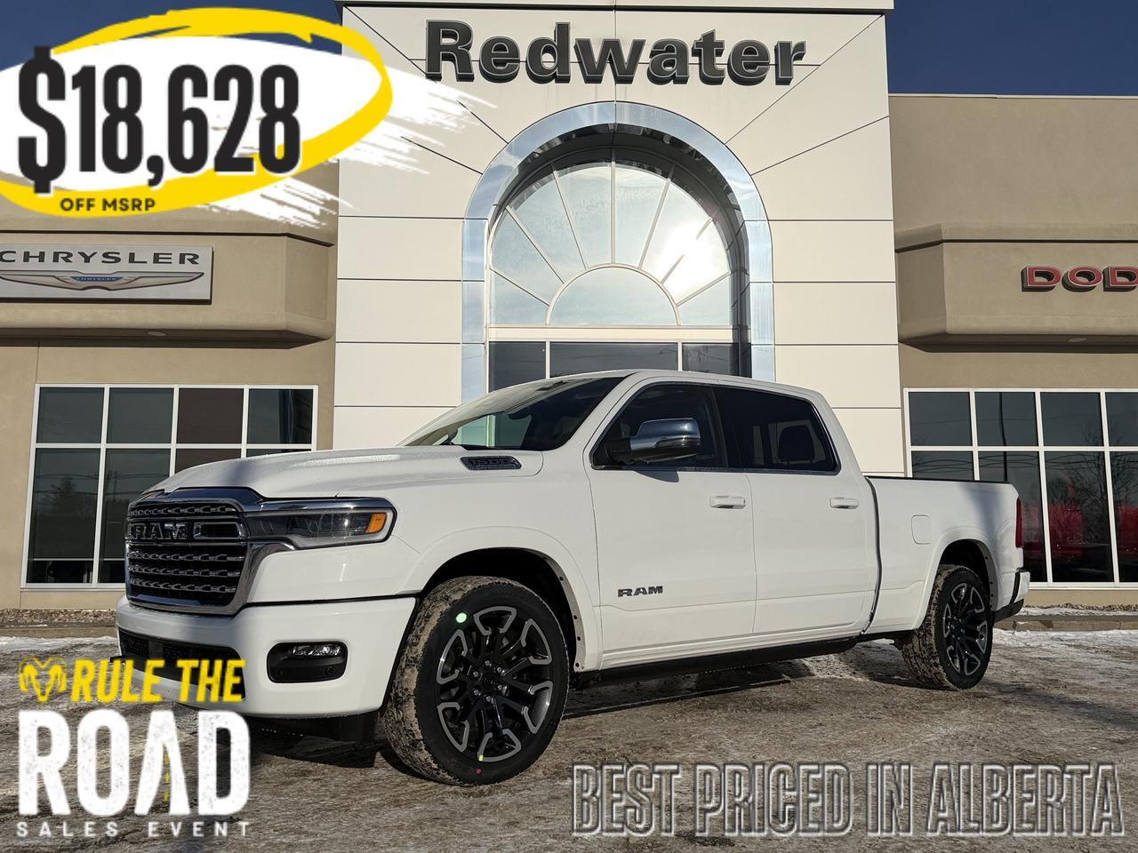 2026 Ram 1500 Longhorn Crew Cab 4x4 | 3L Twin Turbo | NAV | Heated Seats | Backup Camera | Towing Prep