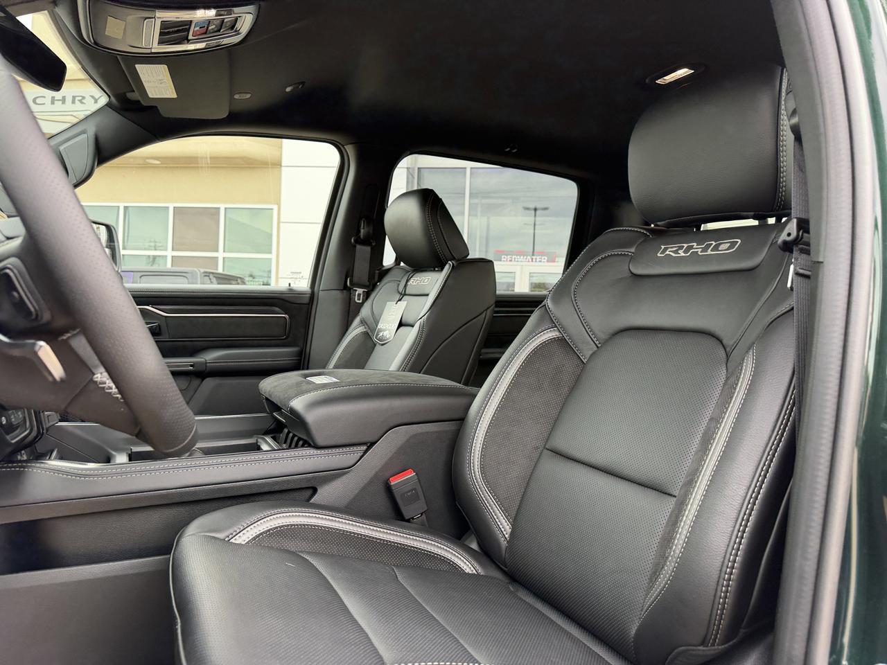 2026 Ram 1500 RHO Crew Cab 4x4 | Serrano Green | 3L Twin Turbo | Black Leather | NAV | 12IN Display | Remote Start Redwater AB