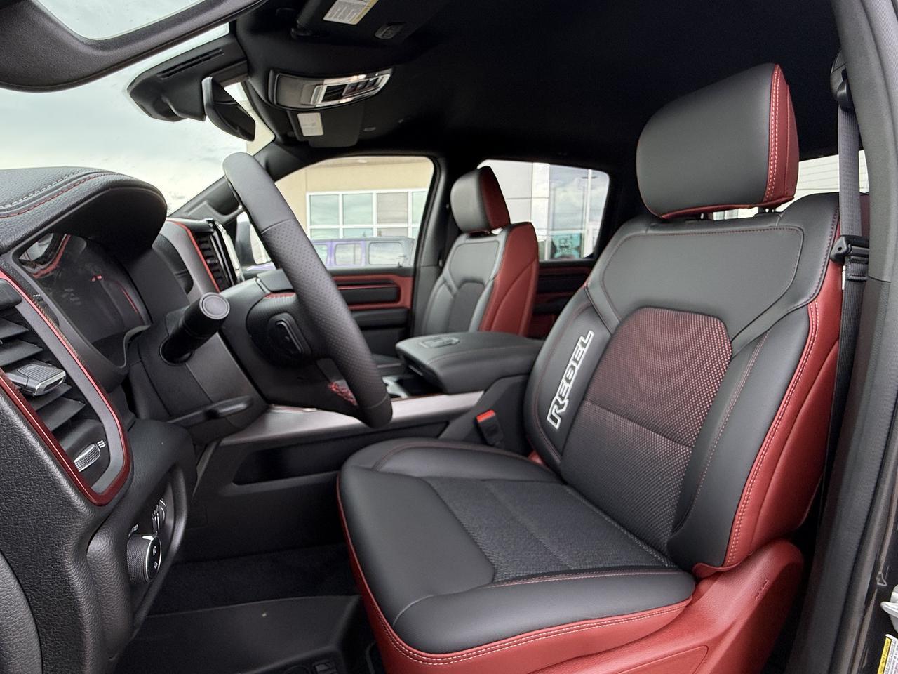 2026 Ram 1500 Rebel Crew Cab 4x4 | 3L Hurricane | Black Red Interior | NAV | 12IN Display | Heated Seats Redwater AB