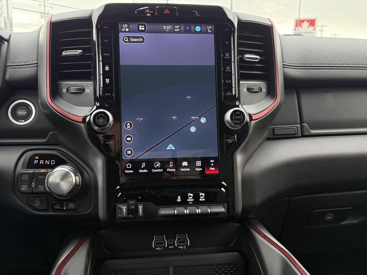 2026 Ram 1500 Rebel Crew Cab 4x4 | 3L Hurricane | Black Red Interior | NAV | 12IN Display | Heated Seats Redwater AB