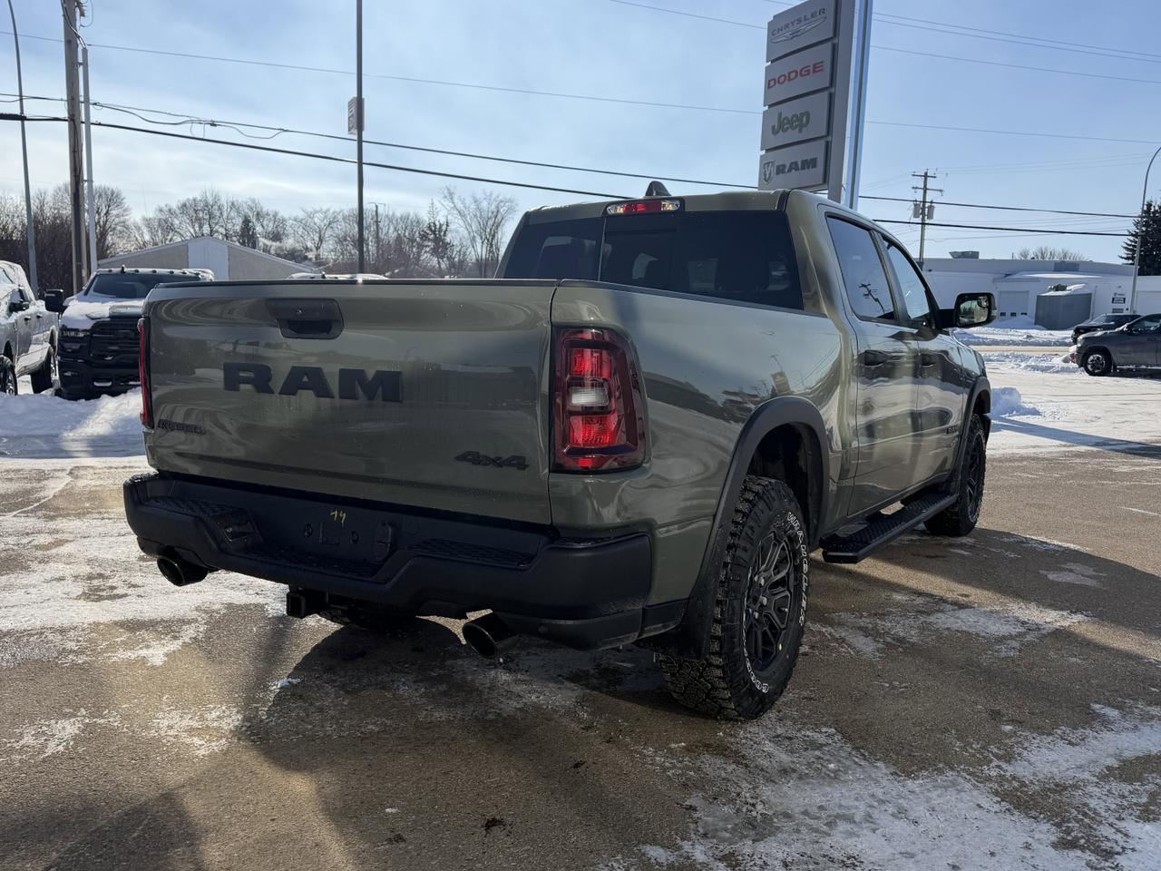 2026 Ram 1500 Rebel Crew Cab 4x4 | 3L Hurricane | Canyon Lake | 12IN Touchscreen | NAV | Remote Start | Sport Hood Redwater AB
