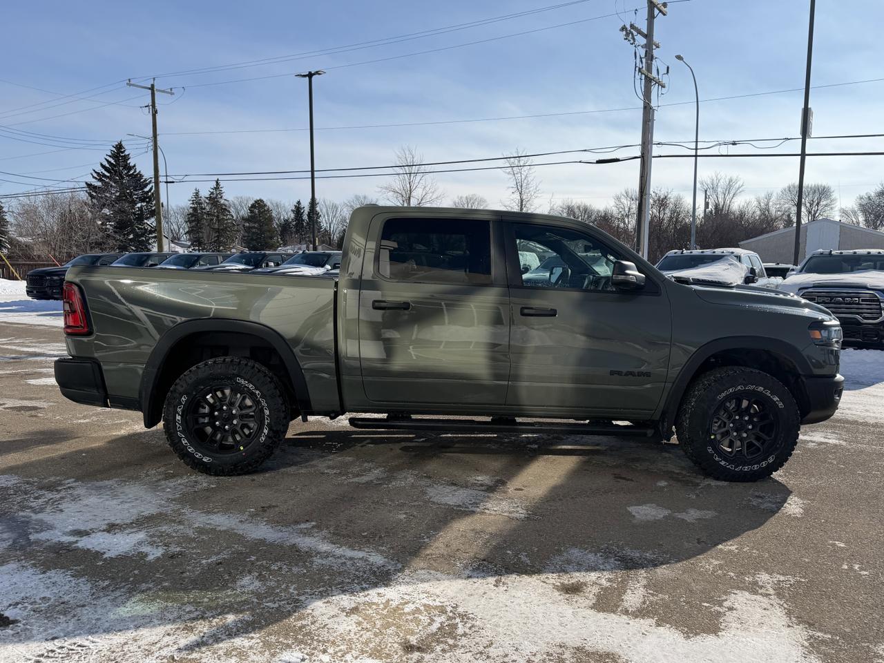 2026 Ram 1500 Rebel Crew Cab 4x4 | 3L Hurricane | Canyon Lake | 12IN Touchscreen | NAV | Remote Start | Sport Hood Redwater AB