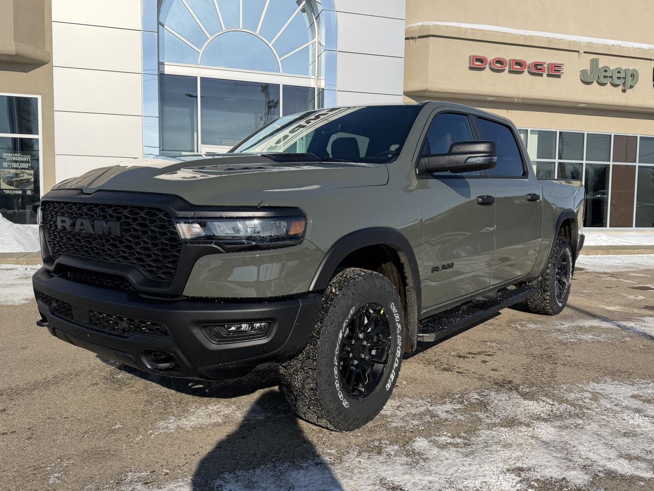 2026 Ram 1500 Rebel Crew Cab 4x4 | 3L Hurricane | Canyon Lake | 12IN Touchscreen | NAV | Remote Start | Sport Hood Redwater AB