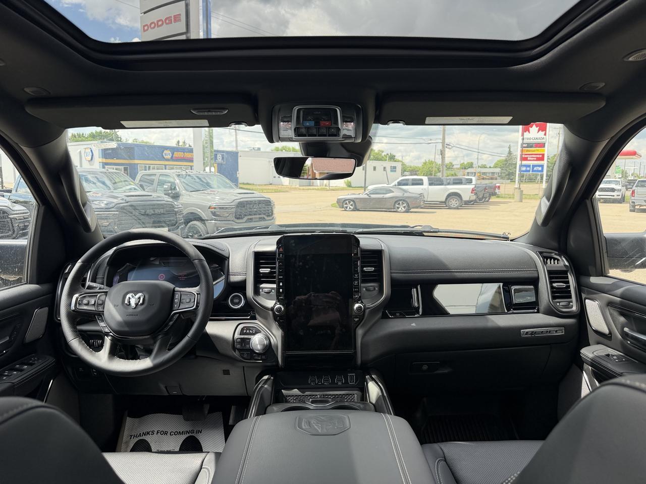 2026 Ram 1500 Rebel Crew Cab 4x4 | 3L Hurricane | Canyon Lake | Heated Vented Black Leather | NAV | Pano Sunroof Redwater AB