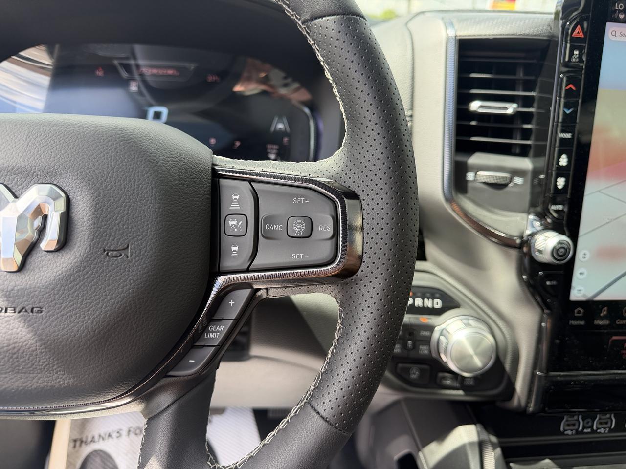 2026 Ram 1500 Rebel Crew Cab 4x4 | 3L Hurricane | Canyon Lake | Heated Vented Black Leather | NAV | Pano Sunroof Redwater AB