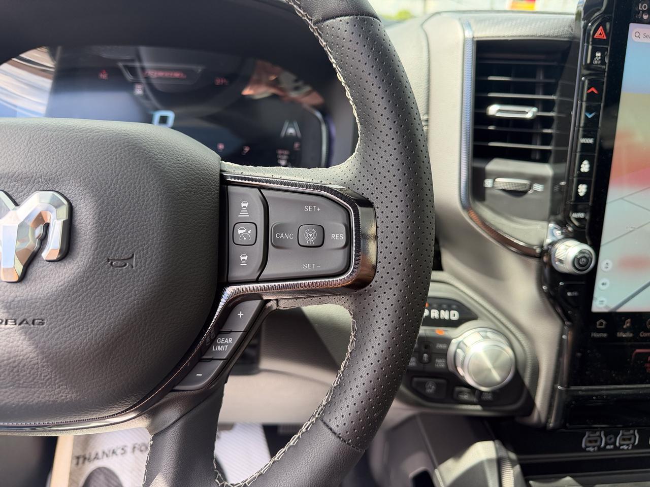 2026 Ram 1500 Rebel Crew Cab 4x4 | 3L Hurricane | Canyon Lake | Heated Vented Black Leather | NAV | Pano Sunroof Redwater AB