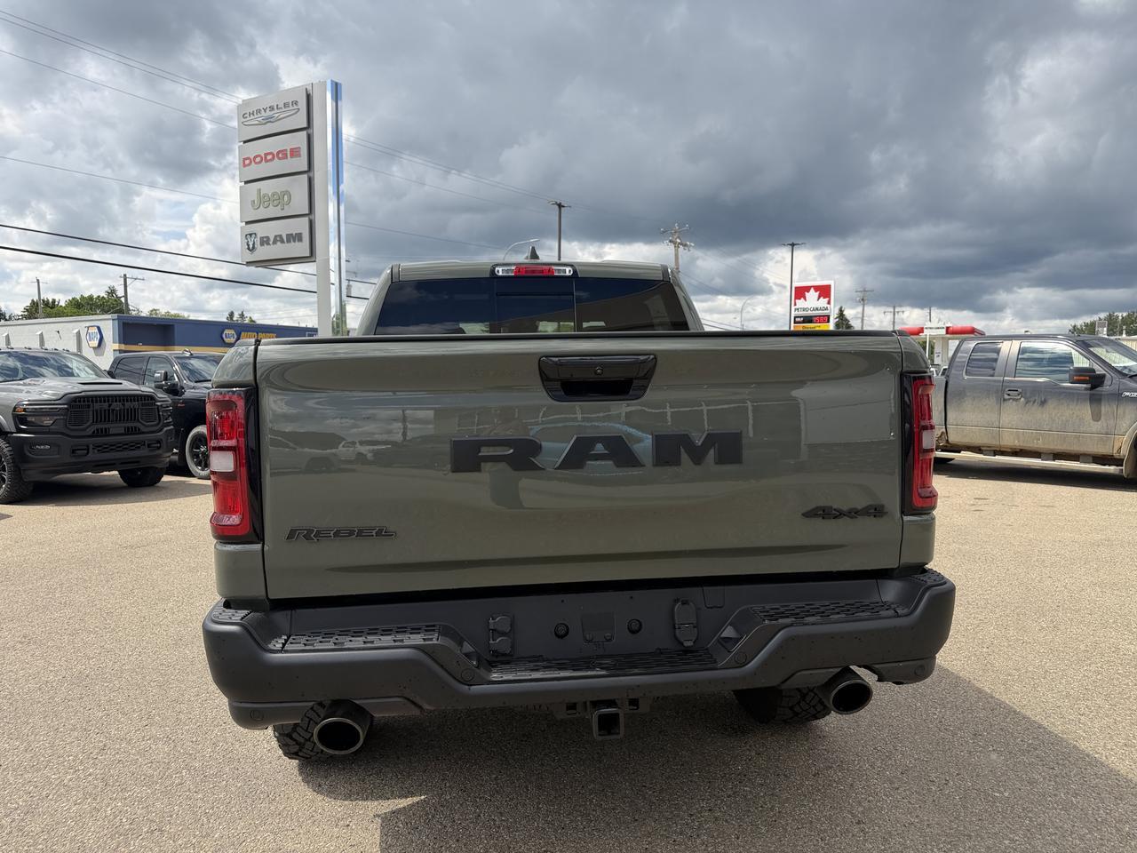 2026 Ram 1500 Rebel Crew Cab 4x4 | 3L Hurricane | Canyon Lake | Heated Vented Black Leather | NAV | Pano Sunroof Redwater AB