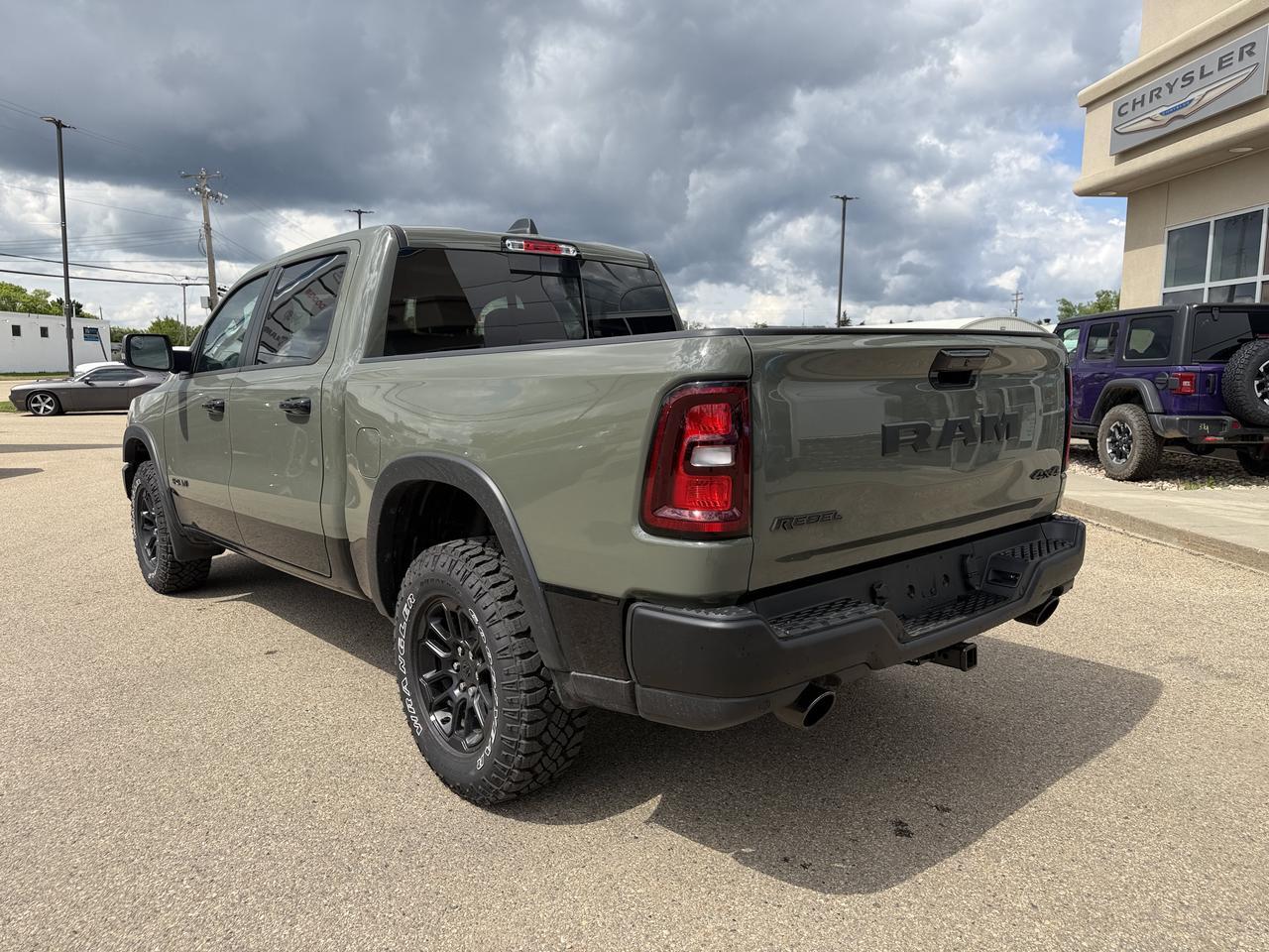 2026 Ram 1500 Rebel Crew Cab 4x4 | 3L Hurricane | Canyon Lake | Heated Vented Black Leather | NAV | Pano Sunroof Redwater AB