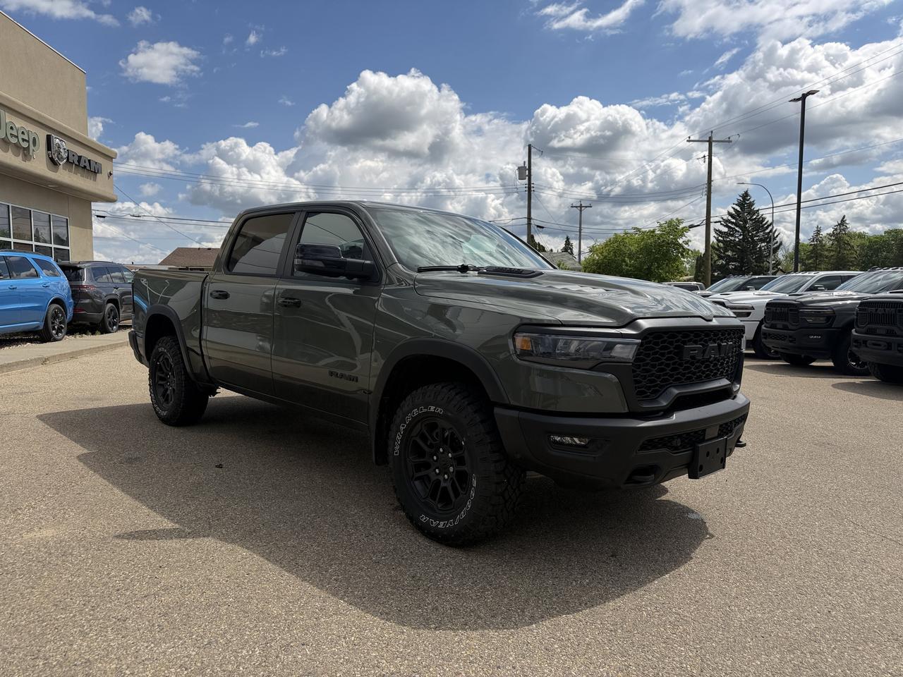 2026 Ram 1500 Rebel Crew Cab 4x4 | 3L Hurricane | Canyon Lake | Heated Vented Black Leather | NAV | Pano Sunroof Redwater AB