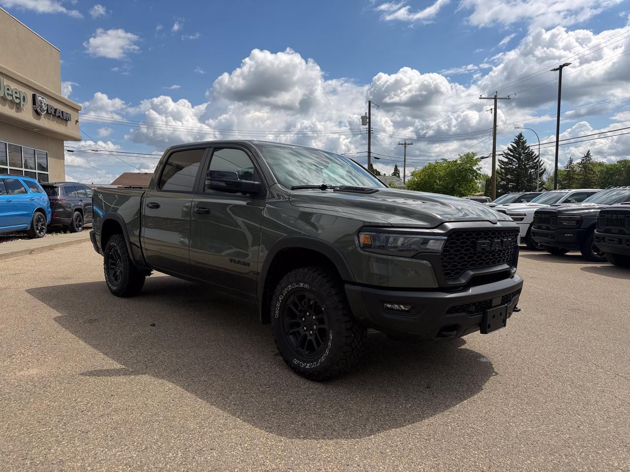 2026 Ram 1500 Rebel Crew Cab 4x4 | 3L Hurricane | Canyon Lake | Heated Vented Black Leather | NAV | Pano Sunroof Redwater AB