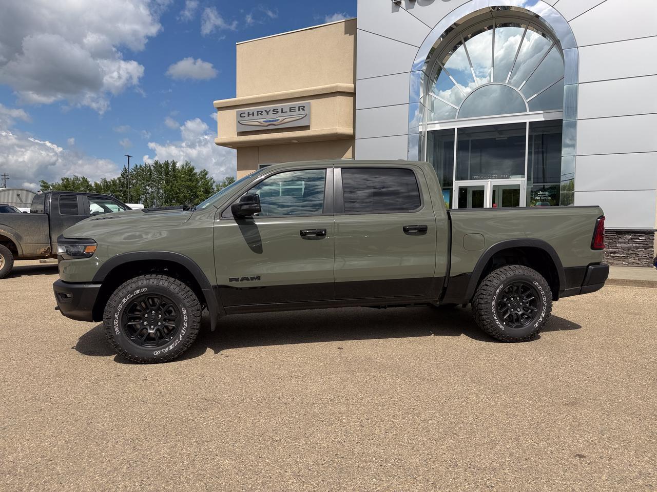 2026 Ram 1500 Rebel Crew Cab 4x4 | 3L Hurricane | Canyon Lake | Heated Vented Black Leather | NAV | Pano Sunroof Redwater AB