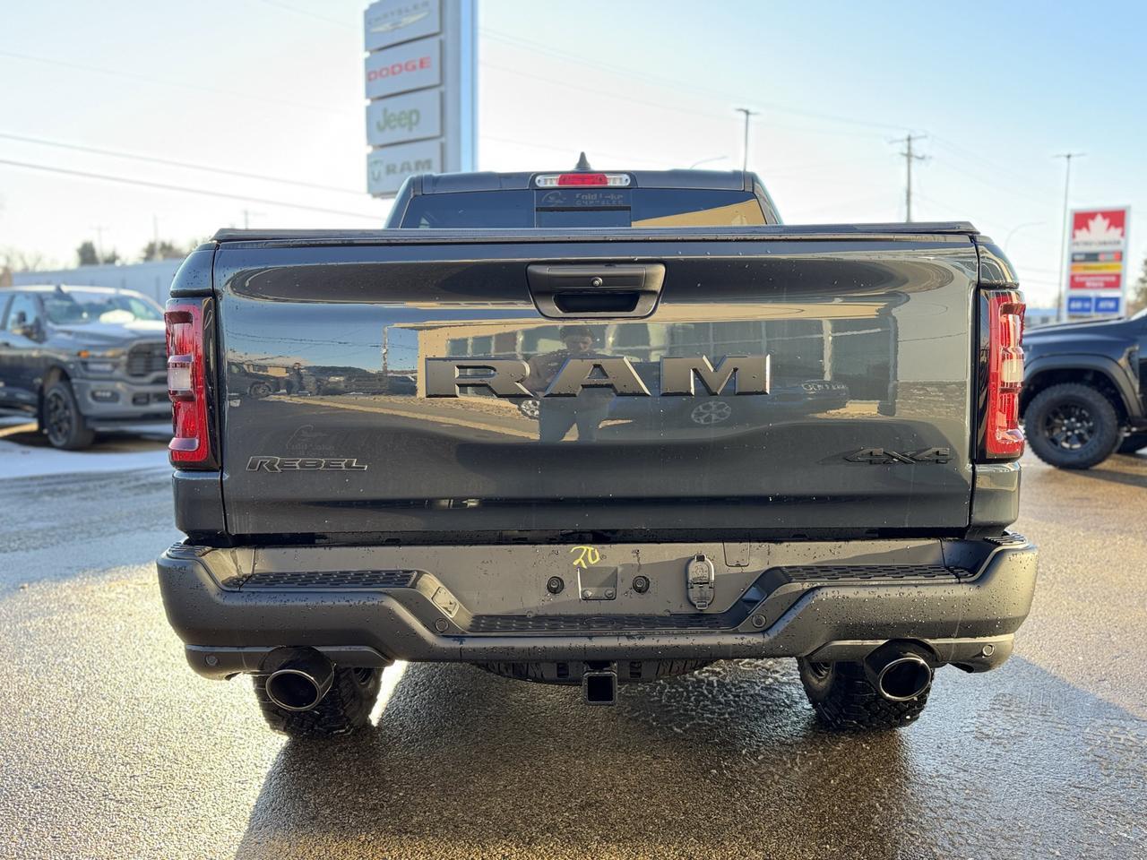 2026 Ram 1500 Rebel Crew Cab 4x4 | 3L Hurricane | Forged Blue | Remote Tailgate | Wireless Charging Pad Redwater AB
