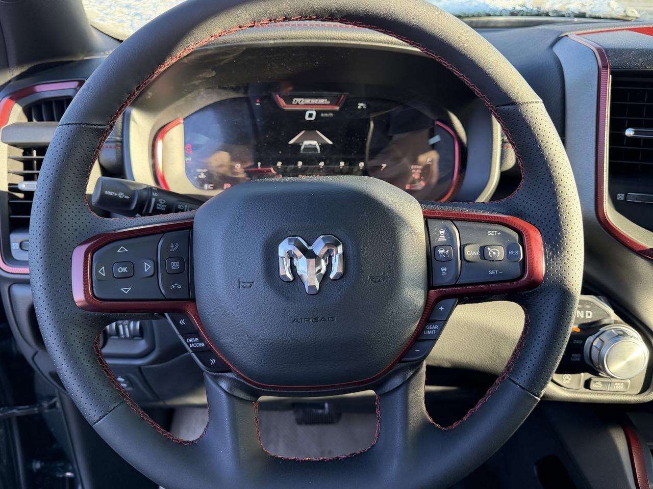 2026 Ram 1500 Rebel Crew Cab 4x4 | 3L Hurricane | Forged Blue | Remote Tailgate | Wireless Charging Pad Redwater AB