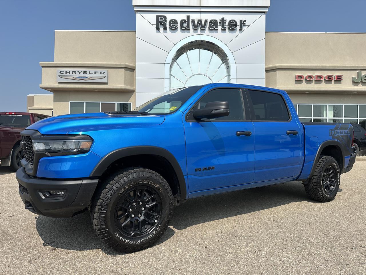 2026 Ram 1500 Rebel Crew Cab 4x4 | 3L Hurricane | Low KMs | Hydro Blue | NAV | 12IN Display | Heated Front Seats